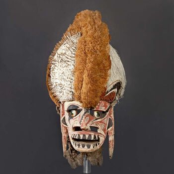Tatanua mask from New Ireland in Papua New Guinea. Purchased in 1901. UEM10430.